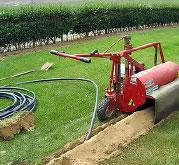 Kwik Trench trencher for irrigation and sprinkler installation