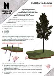 Hulk Earth Anchor Tree Guying Brochure