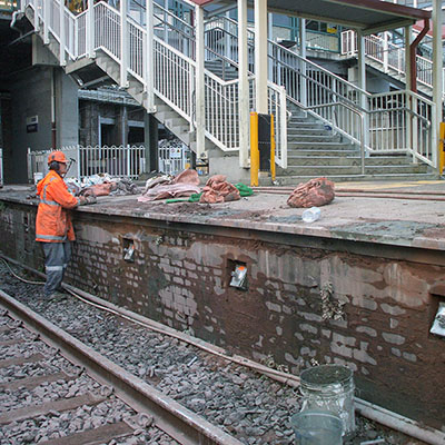 Redfern Station earth anchor remediation project